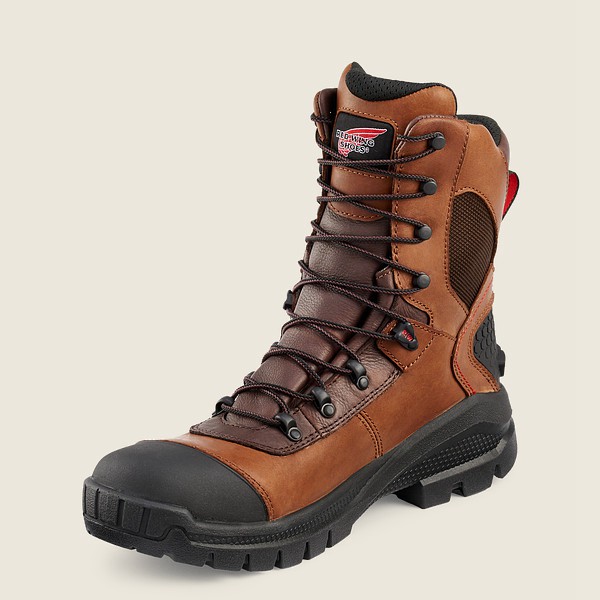 Botas de Trabajo Red Wing Hombre Marrom/Negros - Crv™ - 8-Inch Waterproof Soft Toe - 974-DXWQVC